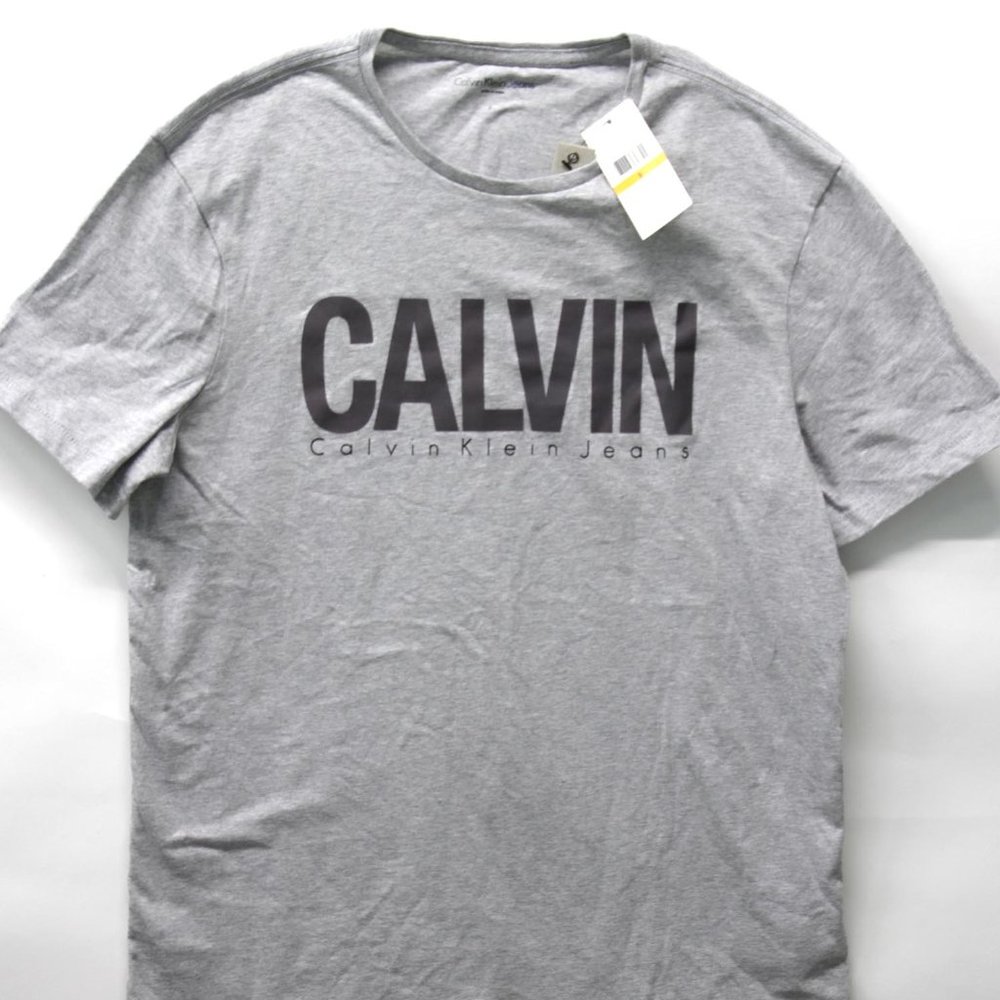 Calvin Klein Men's Monogram Logo Graphic T-shirt S - Picture 2 of 4